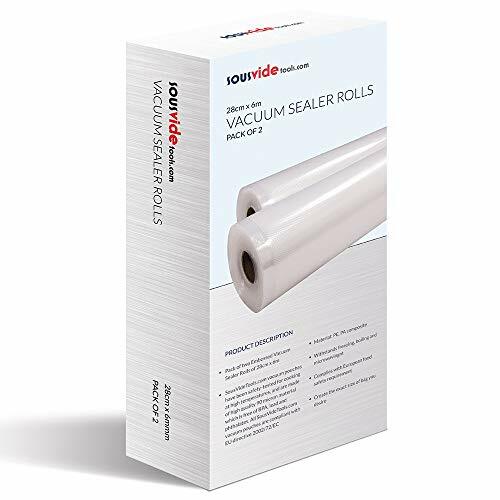 Rouleaux film sous vide 28 cm x 6 m gaine gaufrée conservation congélation