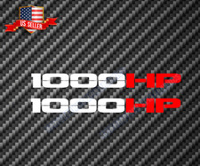 1000 Hp Horsepower Vinyl Decal Sticker 2 Color Stickers Style