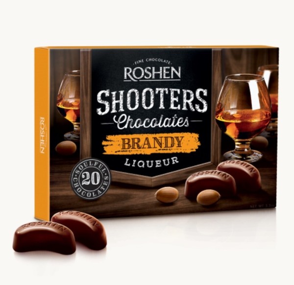 Caramelos Shooters con licor de brandy
