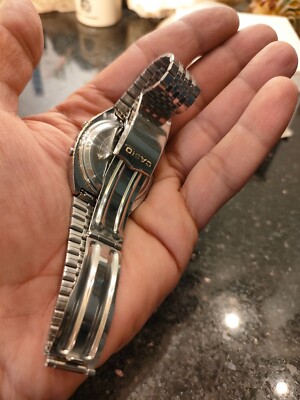 1979 Rare Vintage Digital Casio 56QS-38 Time Scan Dark Blue