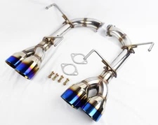  Burn Style Stainless Axle Back Muffler Exhaust for Subaru WRX & STi 15-21