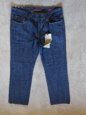 Vigoss Jeans Mens 34 medium wash new with tags button flap back pocket 33 length