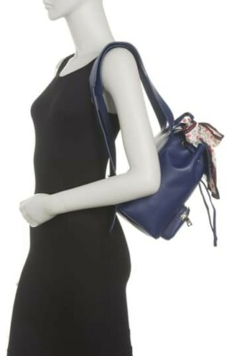 NWT Womens Love MOSCHINO Zip Blue Grain Backpack Matching  display picture 2