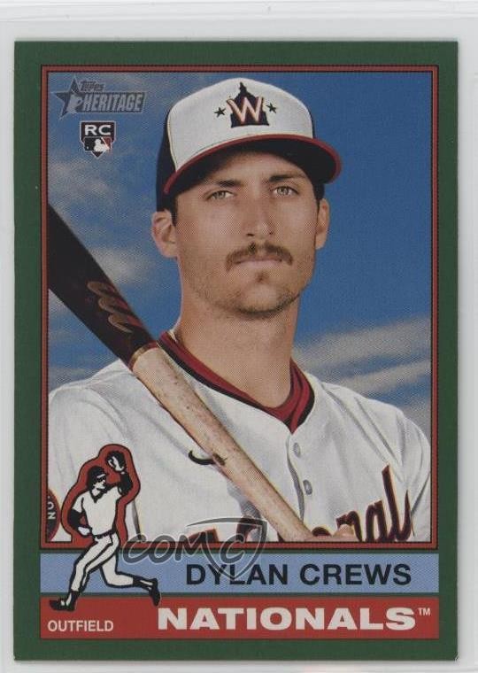 2025 Topps Heritage Dark Green Border Dylan Crews #247 1o4j