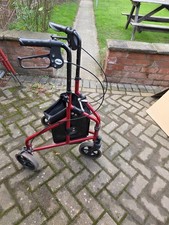 Drive 3-Wheel Rollator Tri-Walker Red Folding