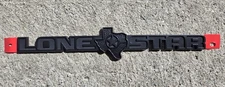 Matte Black Lone Star Emblem Flag Badge Texas Edition Decal Fit For Ram 1500