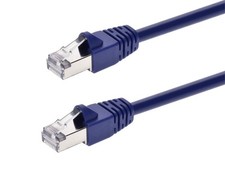 Cat6A Ethernet Patch Cable Network Internet Cord RJ45 STP 10G 26AWG 10ft Purple