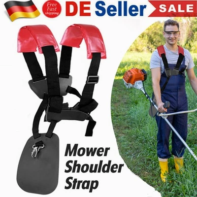 MARKENLOS Nylon Doppel Schultergurt Tragegurt für Motorsense Freischneider STIHL Trimmer