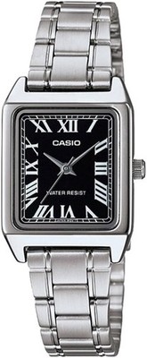 CASIO Standard LTP-V007D-1B Analog Women's Watch  Black/Silver Metal New