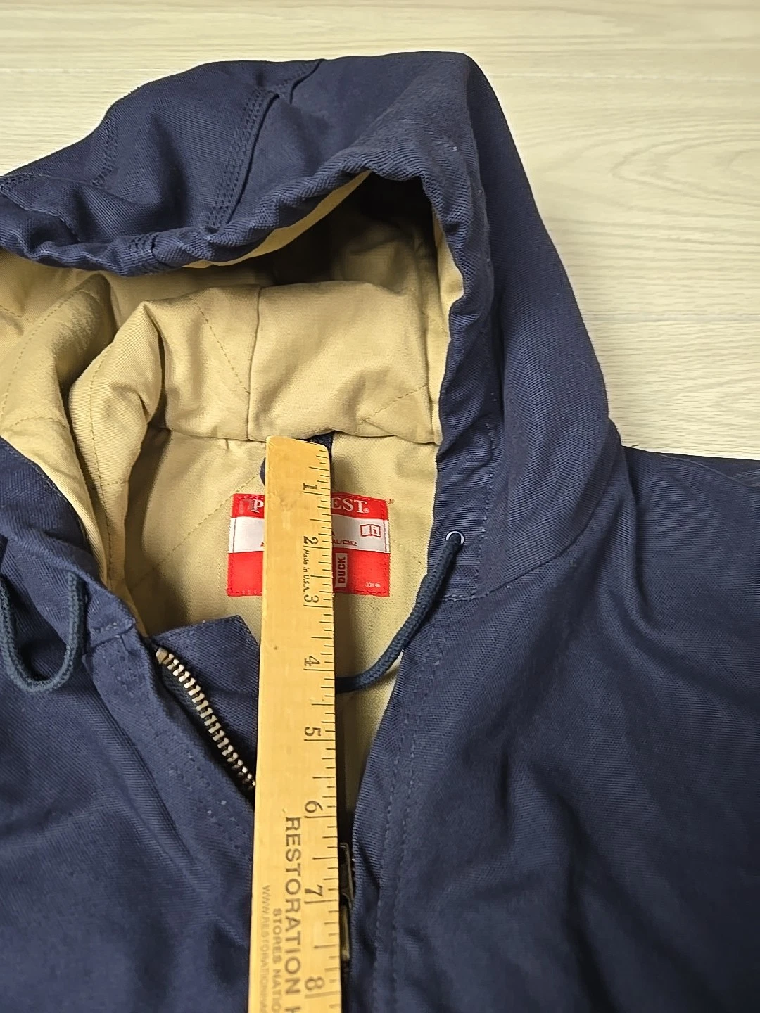 Portwest Bizflame L Jacket NFPA2112 ARC 4 Fire Resistant Hoodie Duck Cotton BL - product detail image 5