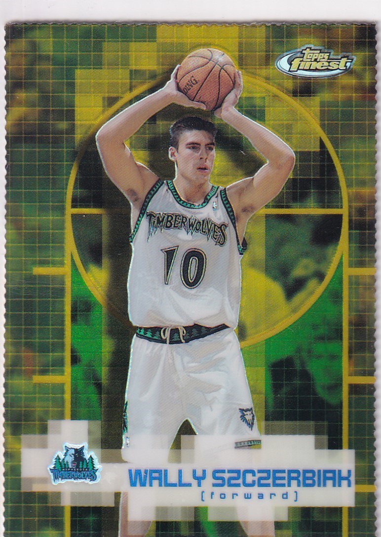 WALLY SZCZERBIAK 92/100 FINEST GOLD REFRACTOR DIE CUT #83 2000-01 TOPPS