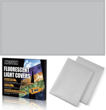 2 Pcs Fluorescent Light Covers - 4 X 2 Feet Covers for Ceiling Lights, Magnetic