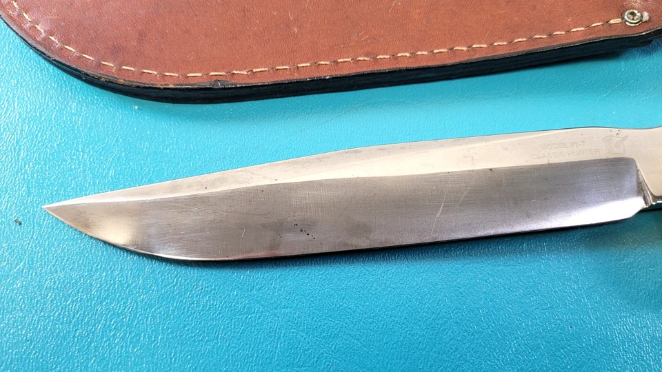 Cuchillos Blackjack Modelo 1-7 Cuchillo de Cazador Clásico Effingham IL y Funda TR538 Foto 2 de 4