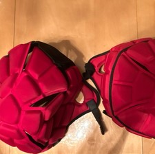 Guardian Red Football Helmet Cover  Adjustable Breathable Durable