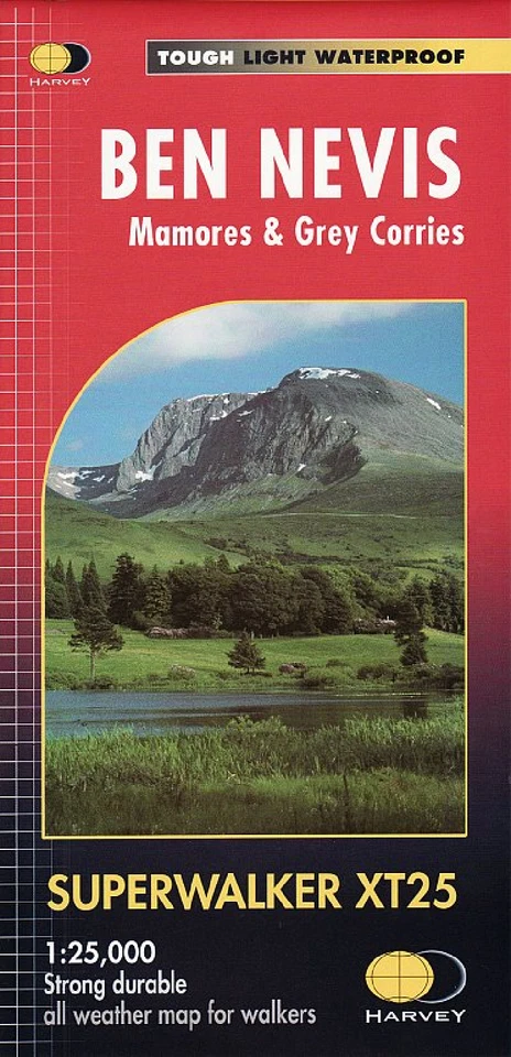 Ben Nevis Harvey SuperWalker map - 1:25 000 - O