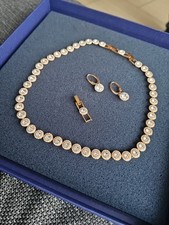 Swarowski Kette und Ohrringe Set Damen