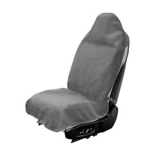 Car Towel Seat Cover, Waterproof Non-Slip Front Seat Protector for Post Gray