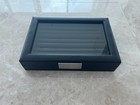 Cufflink  Case Glenor Co Cufflink Box  Carbon Fiber Look  Luxury Display Case — photo 1