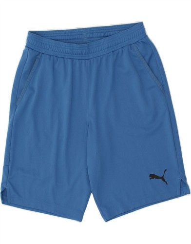 PUMA Mens Graphic Sport Shorts Medium Blue Polyester AC06