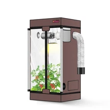 ATOUR 2x2 Grow Tent, 24"x24"x48''High Reflective Mylar 1680D Hydroponic Grow ...