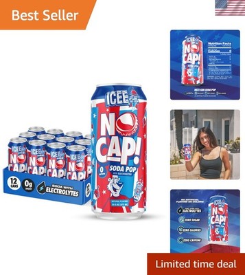 Next-Gen NO CAP! Caffeine Free Electrolyte Soda, Zero Sugar - 192 Fluid Ounces