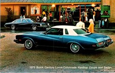 1973 Buick Century Luxus Colonnade Hardtop Coupe Postcard - Hunts Point