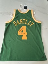 Mitchell & Ness Utah Jazz Adrian Dantley #4 Autographed Hardwood Classics Jersey
