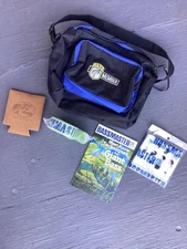bass pro shop set mask, coozie bag book etc