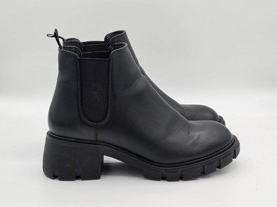 Steve Madden Hamlet Women s Size 9 Black Chelsea Boots Chunky Lug Platform Ankle