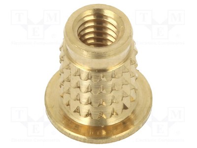 Gewindeeinsatz für Kunststoff Messing BN 37896 L: 8,5mm M4