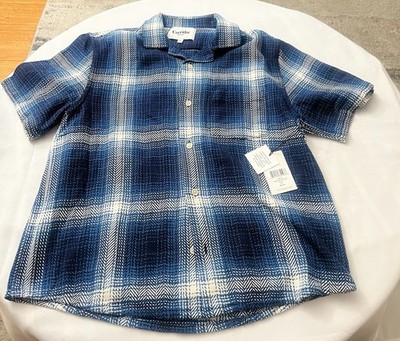 NEW Corridor  Striped square shirt M Cotton Summer Button Up  100% cotton