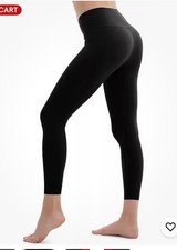 Felina Women's 2-Pack Velvety Soft 7/8 Legging, Black, Size M - No Tag