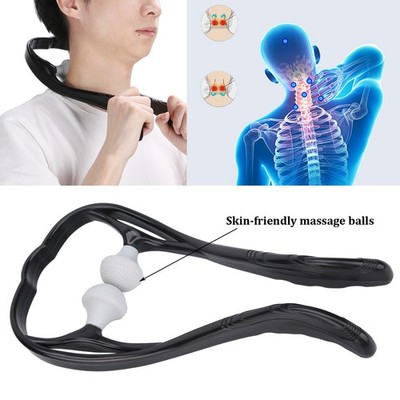 Black Hand Roller Neck Massage Tool Trigger Point Neck Shoulder Manual Self Mass