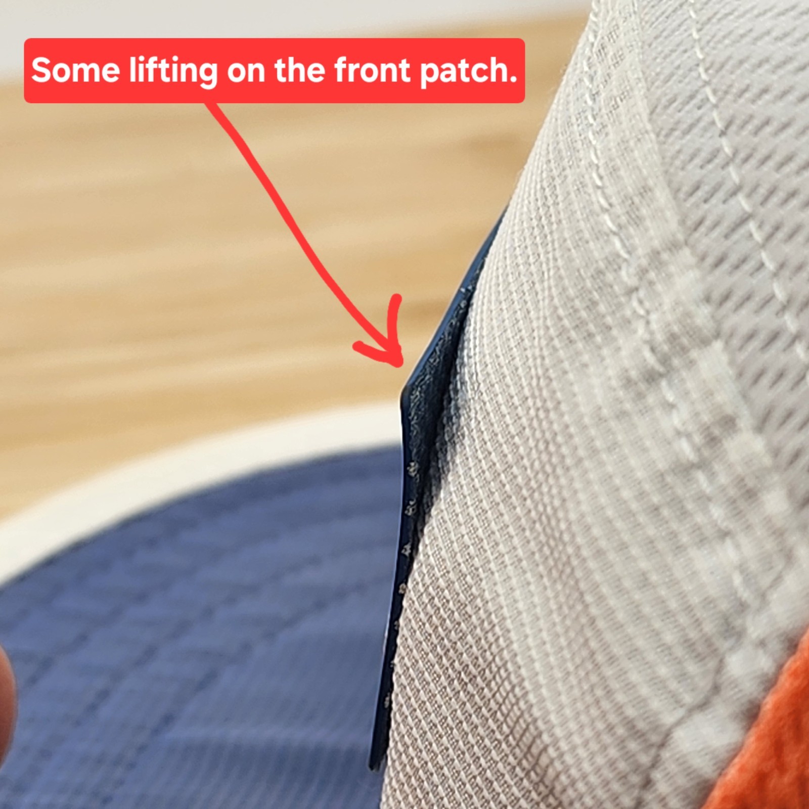 Ciele Athletics 7 Panel Hat, White & Blue Cap, COOLwick, Buckle Strapback