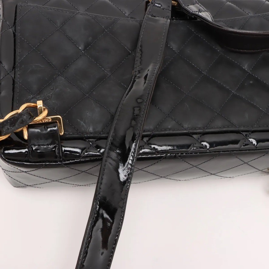 Ultra Rare◇CHANEL Matelassé Patent Leather Shoulder Bag  display picture 2