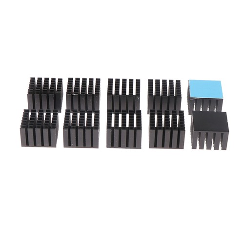 5Pcs Heatsink Radiator Cooler 22*22*15mm W/Thermal Tape For Electronic Chip IC - Afbeelding 6 van 14