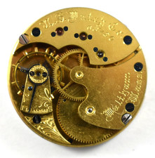 Vintage U.S Watch Co Waltham Mass 34.66mm Hunting Pocket Watch Movement lot.qq