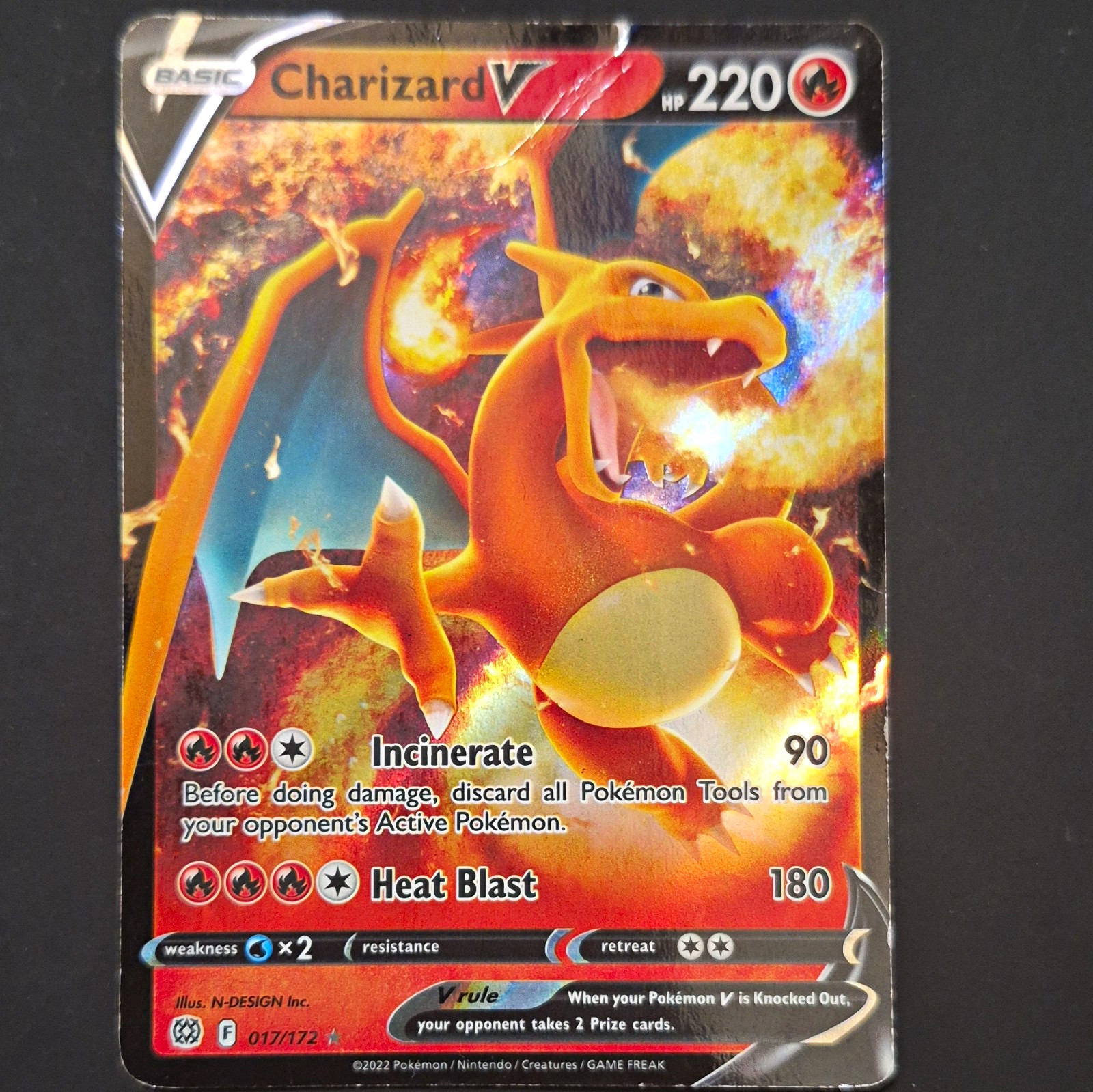 Pokemon TCG Charizard V 017/172 Brilliant Stars Ultra Rare Holo English HP 220