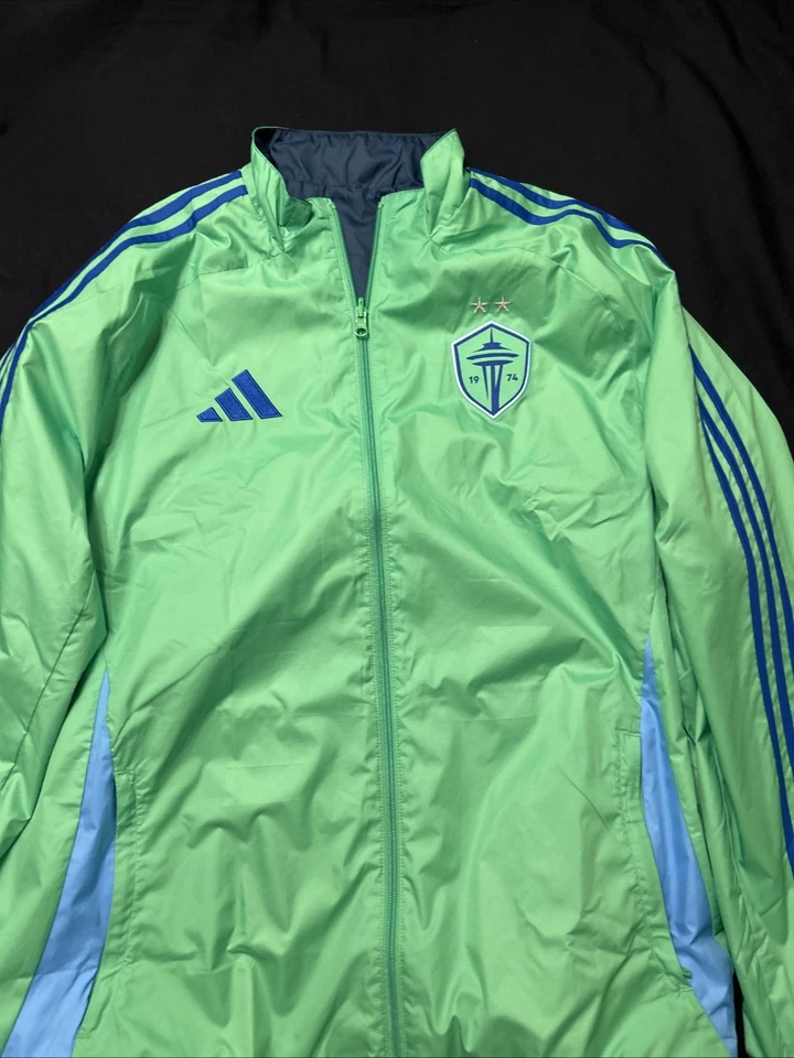 Seattle Sounders Reversible Jacket Adidas Men’s Size XL 2025 MLS FC - Image 3 of 4