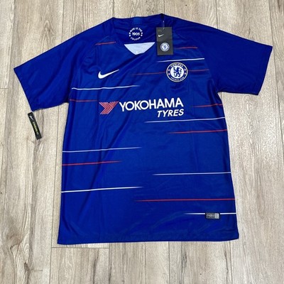 2018-19 CHELSEA LONDON SHIRT Football / Soccer  Premier League size L Hazard 10