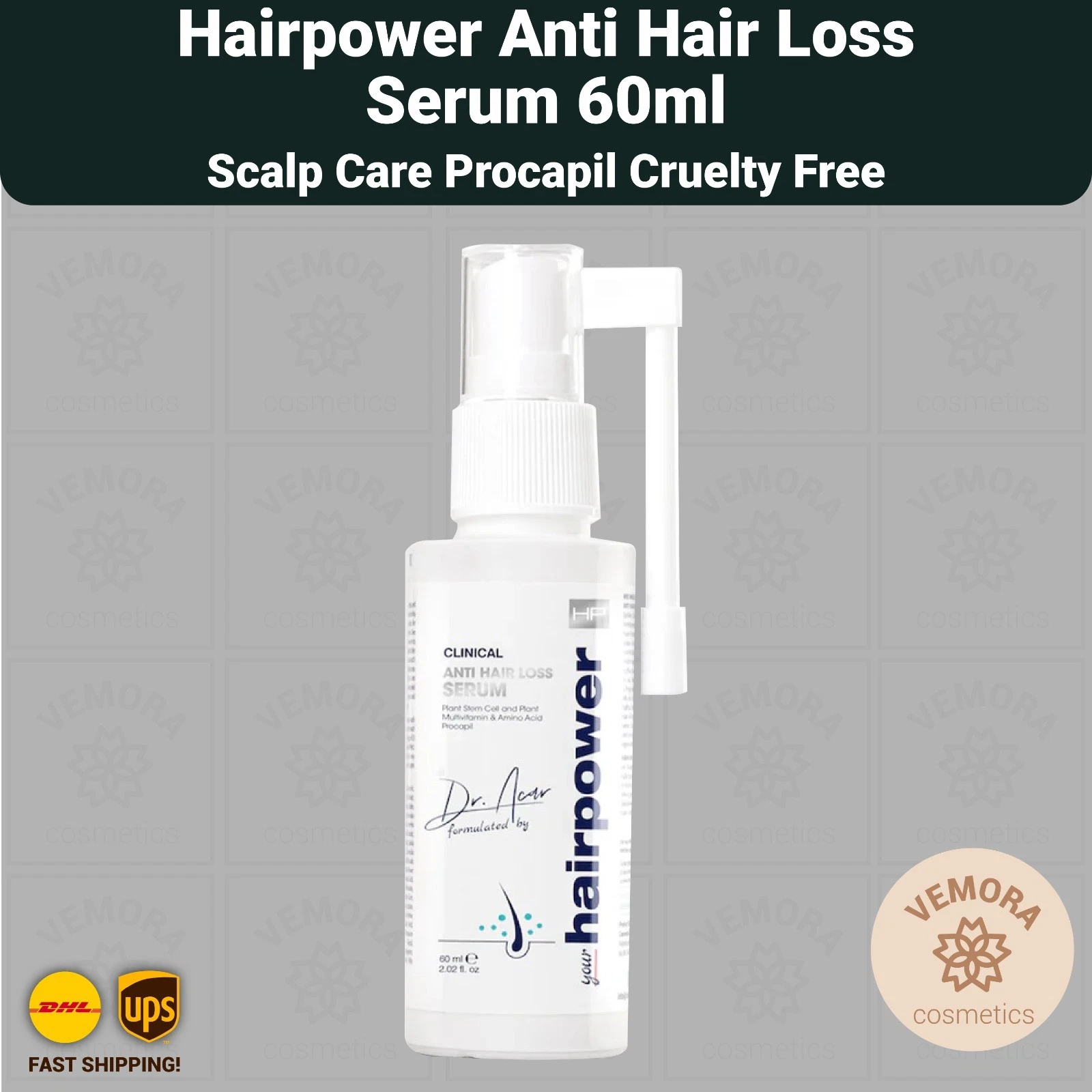 Hairpower Anti Hair Loss Serum 60ml Scalp Care Procapil Cruelty Free
