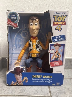 Toy Story Woody Figur Spielzeug Puppe Deutsch 25+ Sätze/Töne/NEU Disney Pixar !! - Bild 1 von 2