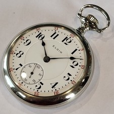 F77 SCARCE 18s 1905 ELGIN 21j VERITAS TOP OF THE LINE GRADE 239 RUNS A+!