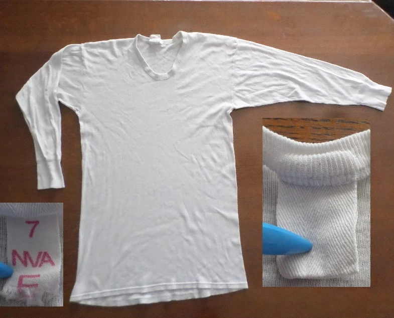 DDR NVA Grenztruppen Stasi Armee Unterhemd Langarm (für Winter - Uniform ) Gr.7 - Bild 4 von 4