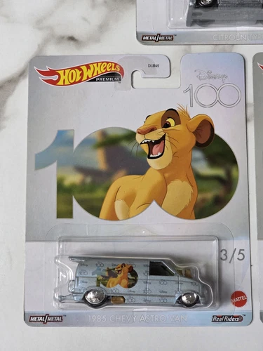 2023 Hot Wheels Premium Pop Culture Disney 100 Years (Complete Set of 5) - Picture 5 of 16