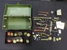 GI JOE 12" ACTION FIGURE MIXED LOT OF HASBRO ACCESSORIES WITH FOOTLOCKER