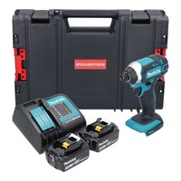 Makita Dtd 152 SFJ-R Akku Schlagschrauber 18 V 165 Nm + 2X Akku 3,0 Ah + Lader