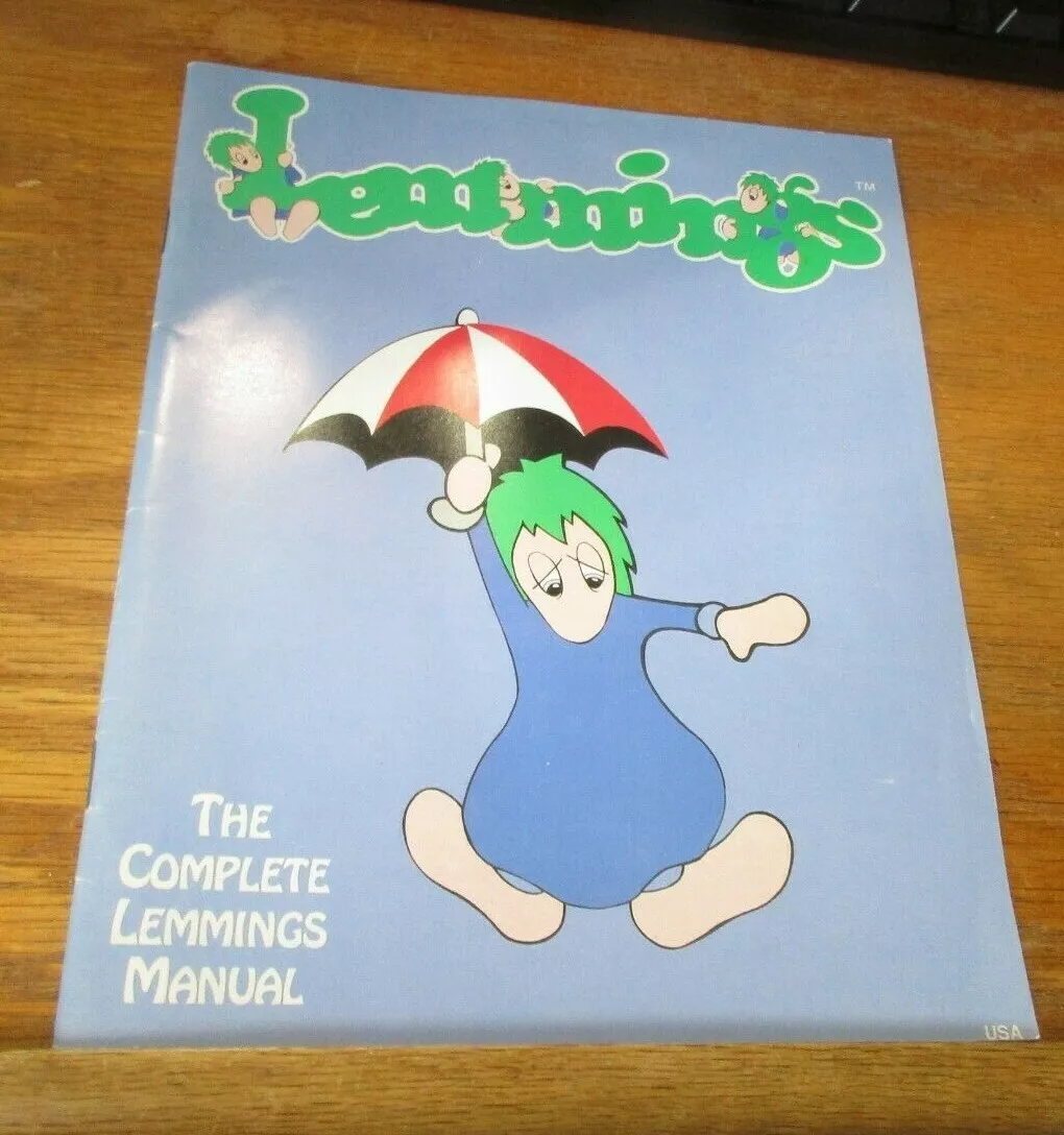 Lemmings (PC) manual only - no game disk