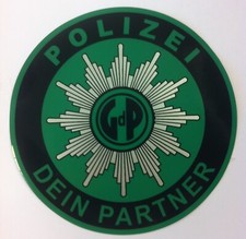 3 Stück GdP Aufkleber Gewerkschaft der Polizei Das Original innenklebend NEU