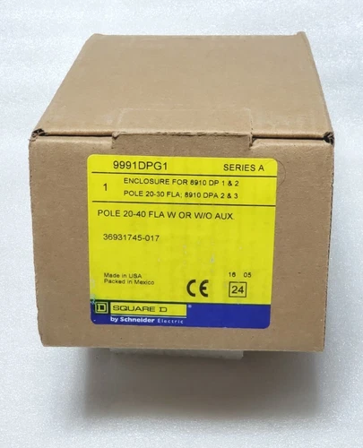 SQUARE D 9991DPG1 Enclosure,NEMA 1, Series A,Definite Purpose,8910DP/DPA 20 /40A